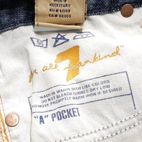 7 for all mankind Jeans size 28 Boot Cut RN#65199 B54 - Picture 9 of 14